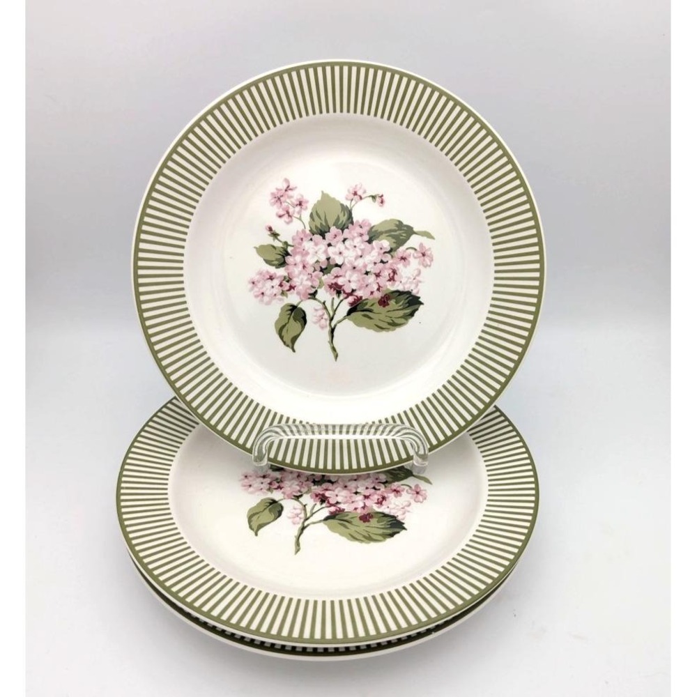 Set of 3 Vintage Martha Stewart Everyday Hydrangea Salad Plates 8.5"